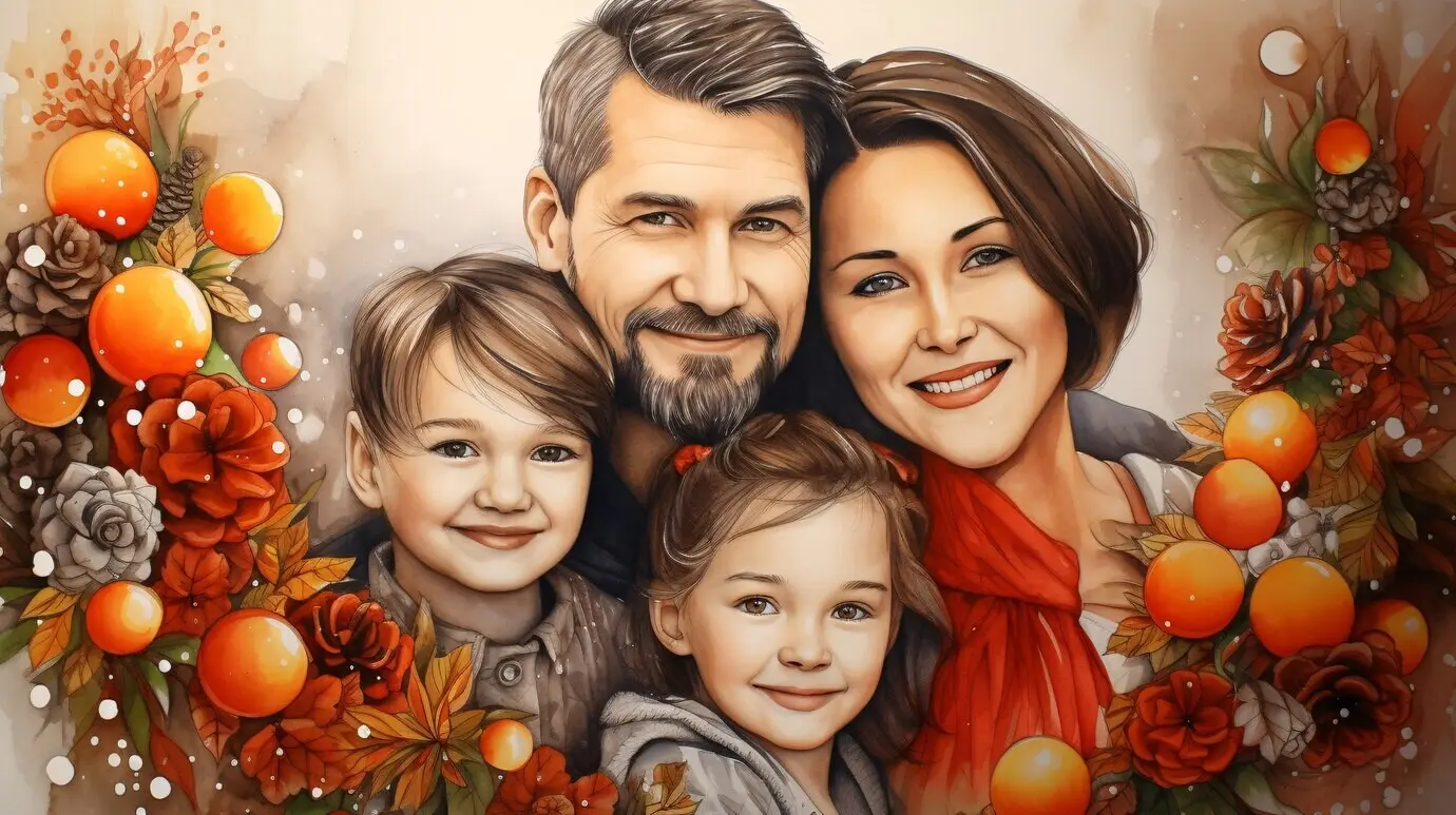 Menschen feiern Silvester.